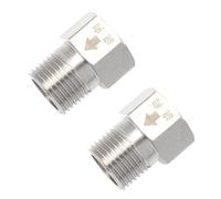 SMASOLO 2pcs Copper Threaded Check Valves One-Way Non-Return Water Tube Valves for Bathroom Water Heater with High Temperature and Corrosion Resistance Installation Fluid Control