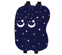 SMASOLO 2pcs Cotton Linen Sleep Mask Lightweight Breathable Eye Covers Sleeping Aid for Stress Relief and Light Blocking Comfortable Travel Household Use Random Color