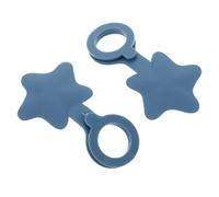 SMASOLO 2Pcs Dark Blue Silicone Bath Tub Stopper for 2.9-3Cm Drain Holes, Waterproof Bathtub Drain Plug Set for Bathroom, Kitchen, and Laundry Use