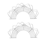 SMASOLO 2pcs Drain Rack Frying Stainless Draining Fryer Rack Gadget Fry Pan Steel for Cooking Fried Food Kitchen for Tempura Silver