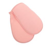 SMASOLO 2pcs Dual-sided Exfoliating Gloves Bath Mitt for Body Scrubber Gentle and Strong Dead Skin Remover Soft Comfortable Texture Pink Convenient Design for Men and Women Shower Spa Use