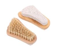 SMASOLO 2pcs Foot Brush Pumice Stone Foot Scrubber for Hard Skin Pedicure Tool for Wet Dry Treatment