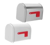 SMASOLO 2pcs Gift Postage Box Mailbox Chocolate Candies Containers Small Treats Containers Empty Candy Small Cookies Hanging Mail Organizer Tinplate