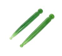 SMASOLO 2Pcs Green Acupuncture Massage Sticks Manual Trigger Point Therapy Face Massager Tools for Muscle Relief and Fatigue Reduction