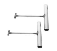 SMASOLO 2pcs Heavy Duty Manhole Puller Hooks T-shaped Lifting Tool for Sewer Drain Covers Up Doors Wear-resistant Hooks for Safe and Easy Manhole Cover Removal