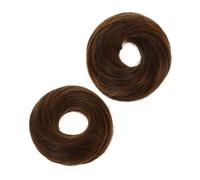 SMASOLO 2Pcs High Temperature Hairpiece Scrunchies for Women and Donut Bun Holders for Thick Hair Secure Messy Bun Hair Extensions for Daily Wear Parties Weddings Fitness