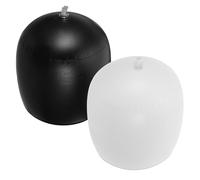 SMASOLO 2pcs Inflatable Pvc Baseball Cap Holder Set, Black White Hat Shapers Extended Air Valve, Adjustable Head Circumference 57-62cm, Inflatable Hat Supports for Cap Storage and Display