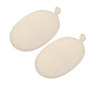 SMASOLO 2pcs Loofah Bath Towel Pad Body Exfoliator Back Scrubber Gentle Massage Pressure for Dead Skin Removal