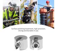 SMASOLO 2pcs M4x2 316 Stainless Steel Wire Rope Clip Cable Clamp Fastener, Sturdy Wire Cable Clamp Suitable for Garden and Industrial Use
