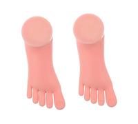 SMASOLO 2pcs Manicure Practice Feet Silicone Nail Art Model Tool for Nail Design Display Fake for Learning