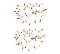 SMASOLO 2pcs Mini House String Lamp Ornament Battery Operated Warm LED Lights for Dollhouse Decoration Photography Props Home and Miniature Landscaping Scenes