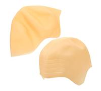 SMASOLO 2pcs Monk's Headgear Bald Cap for Women Latex Bald Head Party Accessory for Halloween Carnival Stage Performance