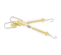 SMASOLO 2pcs Newton Tubular Spring Scales Spring Balance Force Meter for Physics Experiments Teaching Instrument Hanging Tube for Laboratory Use Random Color