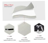SMASOLO 2pcs Non Woven Quilt Storage Bags with Window and Handles Large Capacity Thick Organizer for Clothes Bedding Space Saving Under Bed Storage Boxes for Home Bedroom Use Light Grey