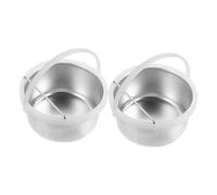 SMASOLO 2pcs Nonstick Aluminum Wax Pot Liner Replacement for Wax Warmer Inner Pot Efficient Heat Distribution Scald Design Lightweight Easy to Clean for Salon and Home Use