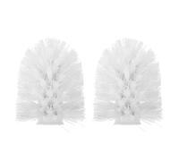 SMASOLO 2pcs Plastic Replacement Toilet Brush Heads, Bathroom Brush Refills Compatible with Standard Holders, Sturdy Scrubber Accessories for Washroom Cleaning
