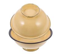 SMASOLO 2Pcs Retro Enamel Rice Bowls Yellow Mixing Bowls for Salad Serving Lightweight Portable Kitchen Tableware for Camping and Everyday Use