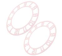 SMASOLO 2pcs Round Acrylic Mirror Clock Dial Stick Wall Clock Numbers Self-adhesive Arabic Numerals Mirror Wall Stickers for Bedroom Living Home Decor