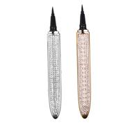 SMASOLO 2Pcs Self-adhesive Eyeliner Pen with Ultra-fine Tip for Precise Eye Grooming Quick Dry Makeup Pens Portable Glitter Eye Lining for Confident Attractive Look