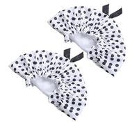 SMASOLO 2pcs Shower Cap Dot Pattern Pvc Bath Hats for Women Simple Style Lady Shower Caps to Use during Swimming Summer Outings