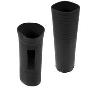 SMASOLO 2Pcs Silicone Mic Handle Sleeve with Anti-Slip Grip and Drop Protection for Wireless Microphones, Compatible with Models for Karaoke and Stage Use