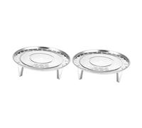 SMASOLO 2pcs Stainless Steel Food Steaming Racks Multipurpose Kitchen Steaming Holders with Detachable Design for Cooling and Cooking Tasks for Versatile Use