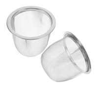 SMASOLO 2pcs Stainless Steel Tea Strainer Insert Fine Mesh Infuser for Loose Leaf Brewing Tea Pot Accessories Easy to Clean Filter for Teapots and Cups