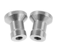 SMASOLO 2pcs Stainless Steel Threaded Pull Knobs for Fireplace Doors - 8mm Screw-in Handles for Appliances, Furniture, and Shower Door Replacement - Heavy Duty Machine Adjustment