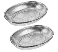 SMASOLO 2pcs Stainless Steel Utensil Drying Basket Flatware Caddy Silverware Holder Space Saving Kitchen Cabinet Dishes Organizer for Forks Spoons Chopsticks