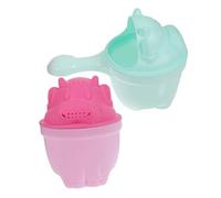 SMASOLO 2pcs Waterfall Rinser Cup for Hair Washing Smooth Handle Bath Rinser Jug for Shampoo Portable Hair Rinsing Cup Protecting Eyes for Travel and Home Use