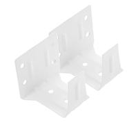 SMASOLO 2Pcs White Window Blinds Brackets Center Support Mounting Hardware for Horizontal Blinds and Drapes Headrail Holder Replacement Parts with Easy Installation