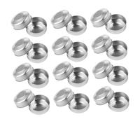 SMASOLO 300pcs Aluminum Tea Light Candle Tins Empty Round Candle Cases for DIY Aromatherapy Crafts Wedding Valentine Candlelight Dinner Easy to Mold and Reuse
