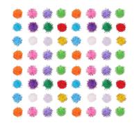 SMASOLO 300Pcs Small Fuzzy Cat Balls Bulk Pack Interactive Pom Pom Assortment for Indoor Cats and Kittens
