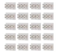 SMASOLO 30Pcs 10A 3 Position Terminal Block Screw Type Quick Connect Wire Connector with Barrier for Industrial Electrical Wiring Applications