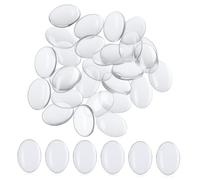 SMASOLO 30pcs Clear Glass Nail Color Display Beads Lightweight Nail Polish Holder for Manicurists and Collectors Convenient Transparent