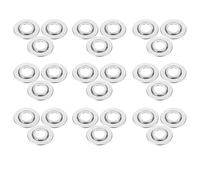 SMASOLO 30pcs Fire Sprinkler Escutcheon Plate Double Disc Stainless Steel Trim Ring Sprinkler Head Cover Retrofit Replacement Fire Head Cover for Office Home Public Place