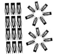 SMASOLO 30pcs Metal Snap Hair Clips for Women Non-fading Hairpins Hair Styling Tools Cute Black Accessories for Birthdays Christmas