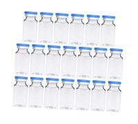 SMASOLO 30pcs Small Glass Vials with Screw Caps Reusable Liquid Medicine Bottles for Essential Oils Lab Samples and Cosmetic Storage Sealed Vials with Shock-resistant Glass