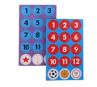 SMASOLO 30pcs Small Replacement Soccer and Basketball Coaching Board Magnetic Pieces Numbered Magnets for Referee Strategy Boards for Sports Coaches