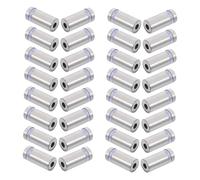 SMASOLO 32pcs Stainless Steel Sign Standoff Screws for Advertising Glass Nails Wall Mounting Brackets for Posters Signage Artwork Display Slip Sign Holders