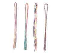 SMASOLO 36pcs Braided Hair Rope and Colorful Hair Strings Kit with Metallic Threads for Girls’ Braids and Dreadlocks Styling Random Color