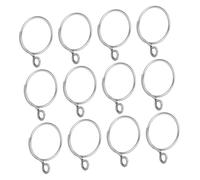 SMASOLO 36pcs Stainless Steel Curtain Rings for Hanging Curtains and Drapes with Inner for Living Bedroom Study