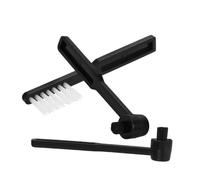 SMASOLO 3pcs Anti-static Turntable Brush with Nylon Bristles Hanging Design for Easy Storage Stylus Cleaner for Vinyl Record Player Maintenance and Dust Prevention