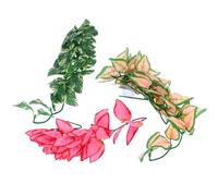 SMASOLO 3pcs Artificial Reptile Vines 30cm Simulation Plant Rattan Jungle Climbing Plants for Terrarium Habitat Décor Suitable for Lizards Snakes Chameleons