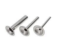 SMASOLO 3pcs Funnel Machine Nozzles Meat Grinder Tubes Stuffing Sausages Filling Sausage Bratwurst Stainless Homemade Mincer Machine Filler Filler Tube Steel Silver