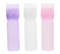 SMASOLO 3pcs Hair Dye Bottle Applicator for Coloring Dyeing Graduated Scale for Salon Use Home Hair Tinting