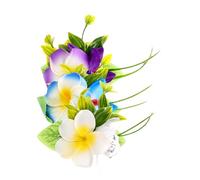 SMASOLO 3pcs Kawaii Hibiscus Flower Hair Clip Women Boho Hair Accessories Flower Pins Accessories for Girls