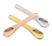 SMASOLO 3pcs Metal Mini Spatulas for Skin Care Lotion Spatula Makeup Tools Tiny for Facial Cosmetic Reusable Cream Applicator Beauty Tools