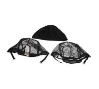 SMASOLO 3pcs Net Wig Caps U-shaped Lace Elastic Hair Nets Reusable Practical Caps for Women Sleep and Hair Care