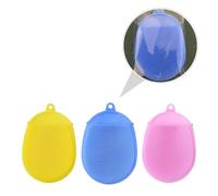 SMASOLO 3pcs Silicone Bathing Massage Brushes Soft Flexible Skin Cleanser for Scalp and Face Deep Cleansing Gentle Rubbing for Newborns Boys